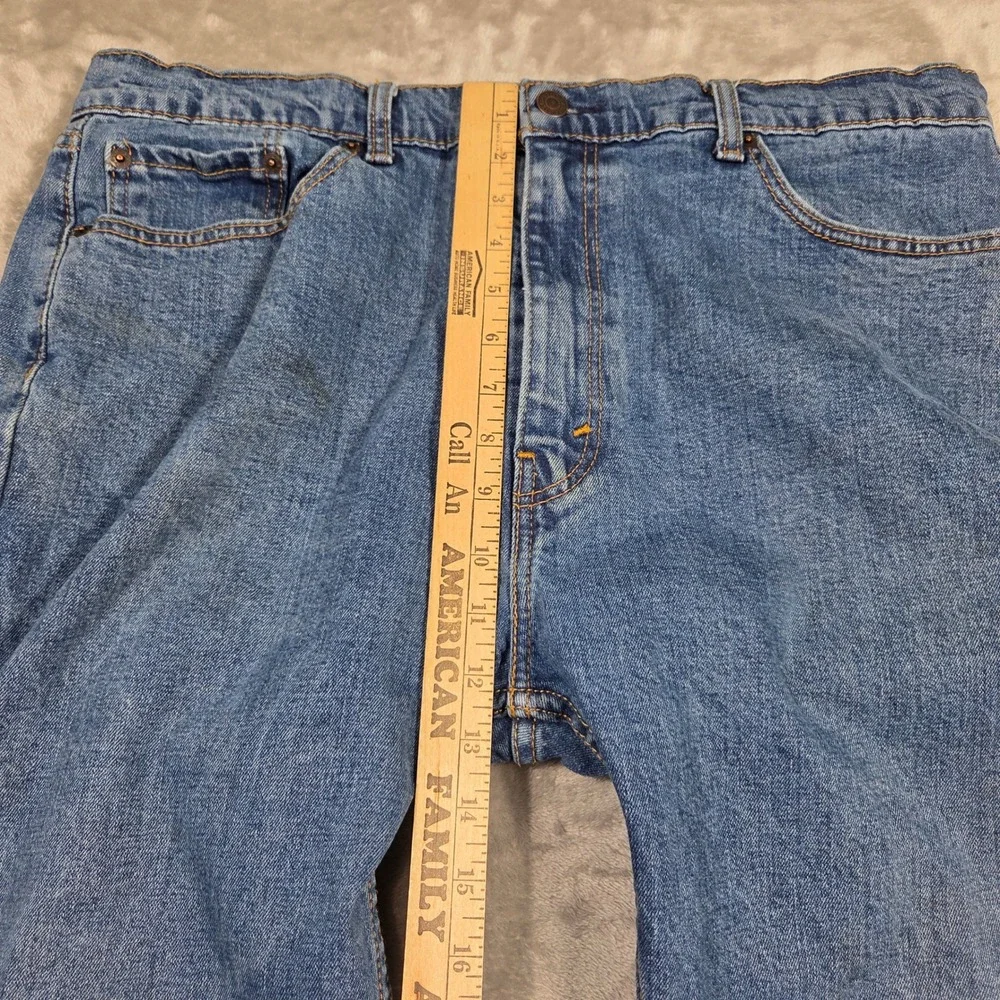 Mens Levi Strauss 505 Jeans‎ Blue Wash Straight Leg Size 38x32 90s Country Retro